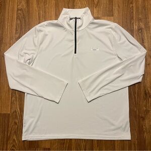 Vintage Ralph Lauren Polo Sport Shirt‎ Men Large White Turtleneck Long Sleeve